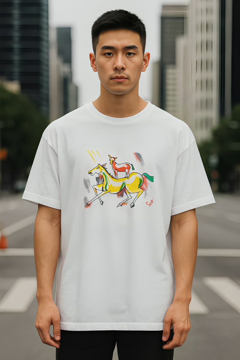 White T-Shirt For Mens