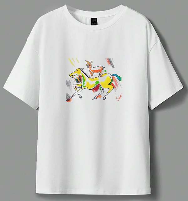 White T-Shirt For Mens