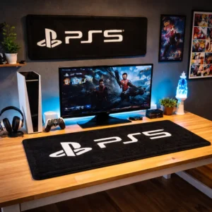 PS5 Logo Inspired Rug